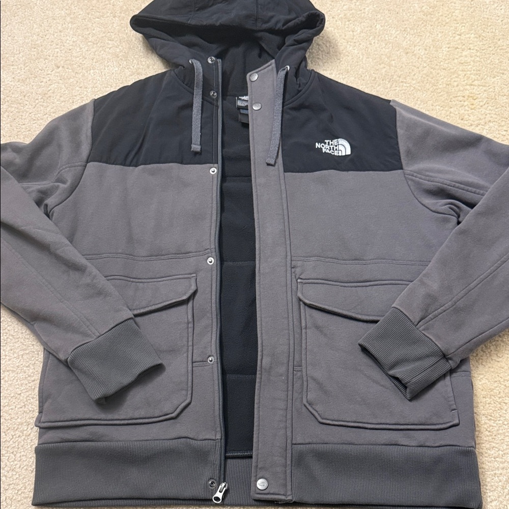 The North Face Men's Charcoal and Black Performance Jacket